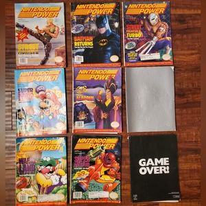 Vintage collectable Nintendo Power Magazines lot of 9